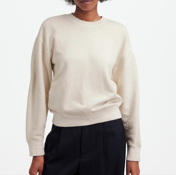 Madewell The McCarren Midweight Crewneck Sweatshirt size medium NWT - Picture 2 of 8